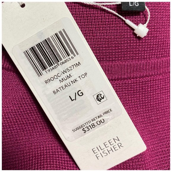 Eileen Fisher Silk & Organic Cotton Sweater in Mum - Picture 12 of 13